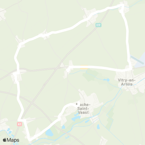 Hauts-de-France Car 62 - Lignes scolaires Clg Germinal / Biache-Saint-Vaast map