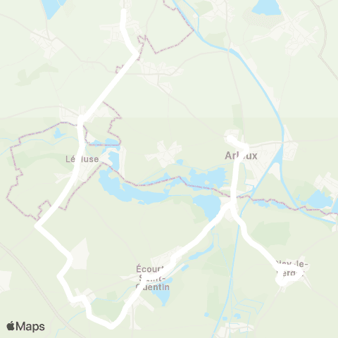 Hauts-de-France Car 62 - Lignes scolaires Clg Val de la Sensée / Arleux map