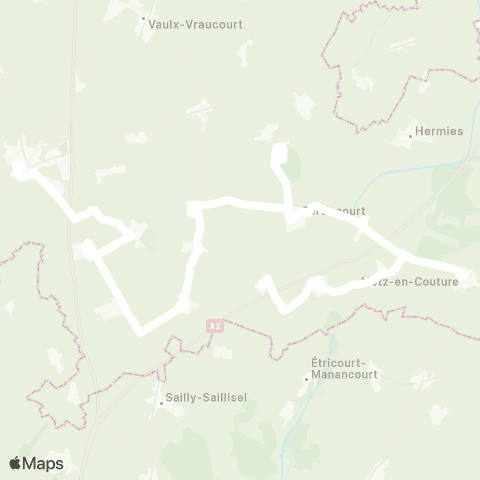 Hauts-de-France Car 62 - Lignes scolaires Étbs privés / Bucquoy / Bapaume map