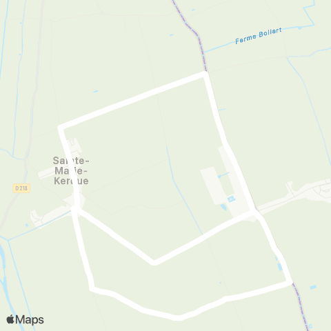 Hauts-de-France Car 62 - Lignes scolaires École du Mairais / Sainte-Marie-Kerque map