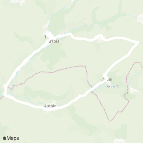 Hauts-de-France Car 62 - Lignes scolaires École / Pas-en-Artois map