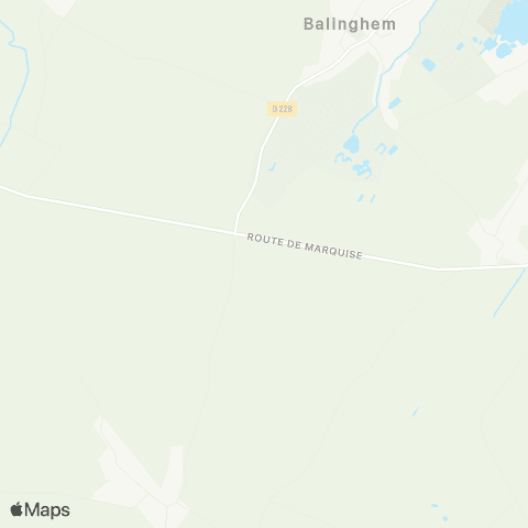 Hauts-de-France Car 62 - Lignes scolaires RPI Balinghem map