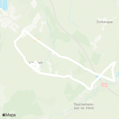 Hauts-de-France Car 62 - Lignes scolaires RPI Louches map
