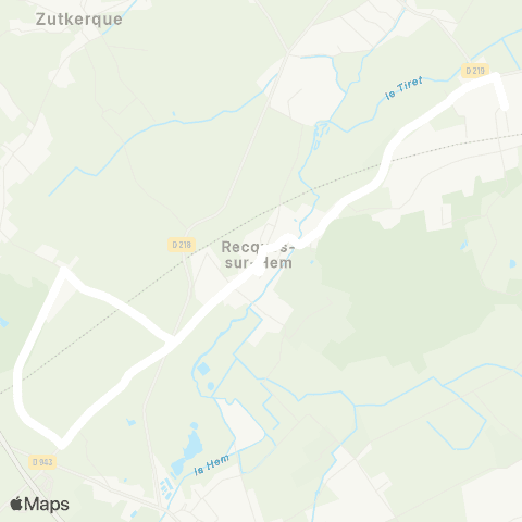 Hauts-de-France Car 62 - Lignes scolaires RPI Recques-sur-Hem map