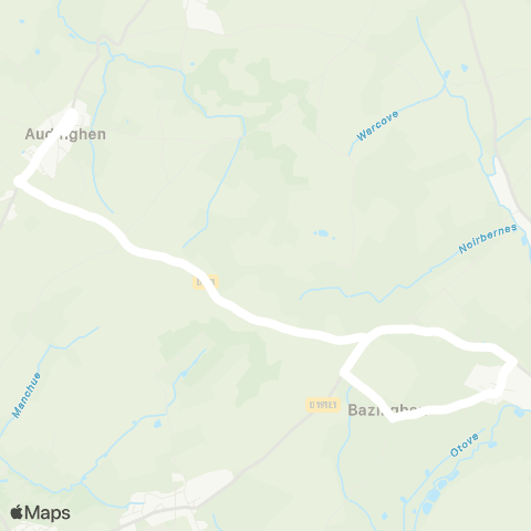 Hauts-de-France Car 62 - Lignes scolaires RPI Audinghen map