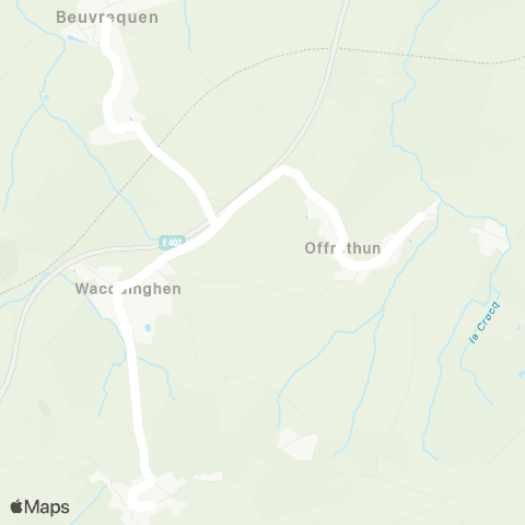 Hauts-de-France Car 62 - Lignes scolaires RPI Beuvrequen map