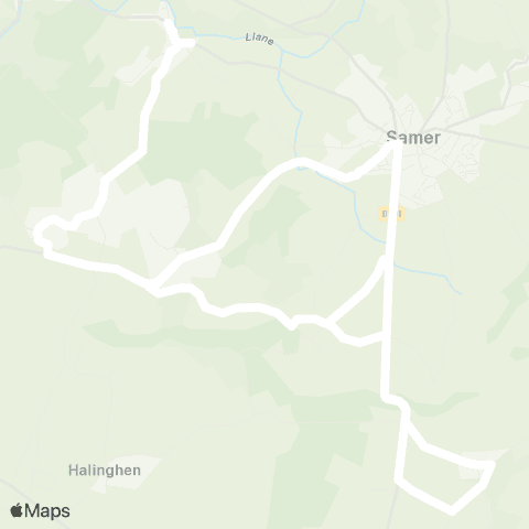 Hauts-de-France Car 62 - Lignes scolaires RPI Lacres map