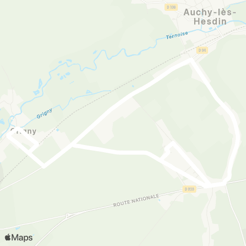 Hauts-de-France Car 62 - Lignes scolaires RPI Grigny map
