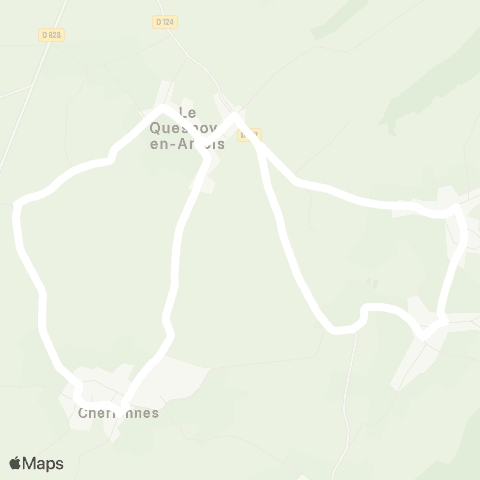 Hauts-de-France Car 62 - Lignes scolaires RPI Vacqueriette-Erquières map