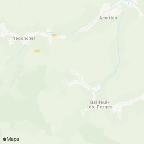 Hauts-de-France Car 62 - Lignes scolaires RPI Nedonchel map