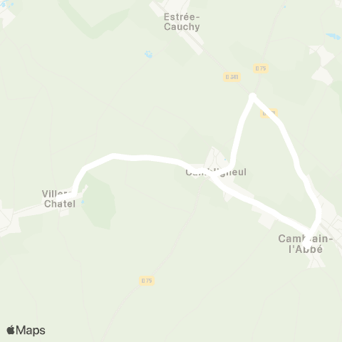 Hauts-de-France Car 62 - Lignes scolaires RPI Camblain-l-Abbé map