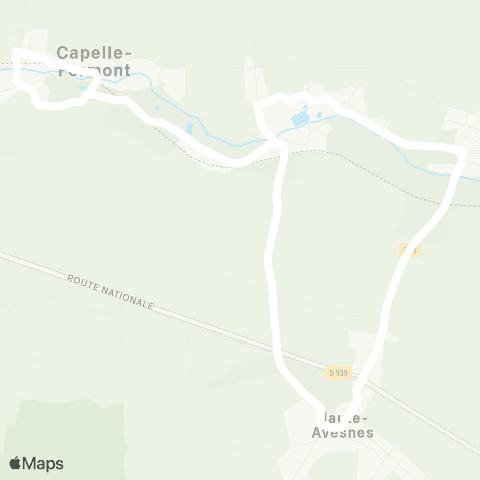 Hauts-de-France Car 62 - Lignes scolaires RPI Haute-Avesnes map