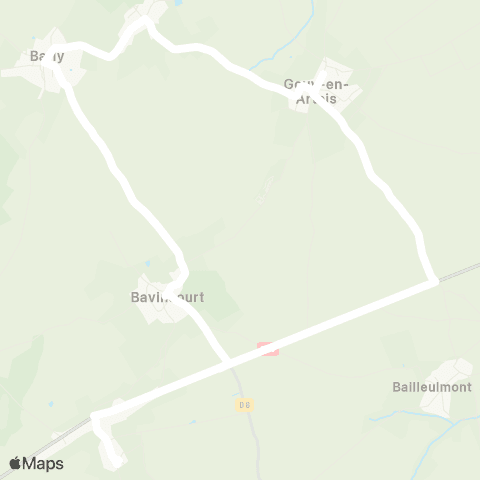 Hauts-de-France Car 62 - Lignes scolaires RPI Gouy-en-Artois map