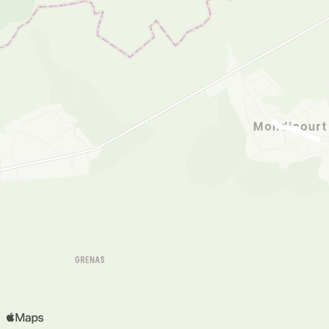 Hauts-de-France Car 62 - Lignes scolaires RPI Mondicourt map