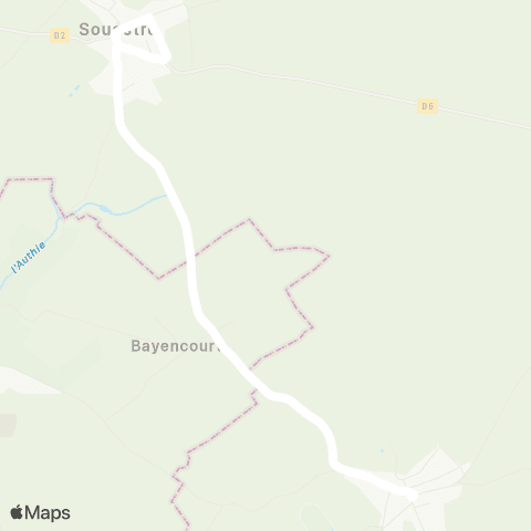 Hauts-de-France Car 62 - Lignes scolaires RPI Souastre map