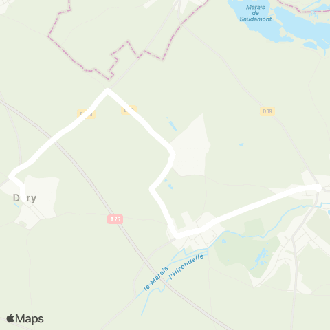 Hauts-de-France Car 62 - Lignes scolaires RPI Dury map