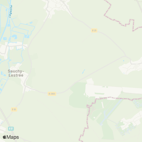 Hauts-de-France Car 62 - Lignes scolaires RPI Sauchy-Cauchy map