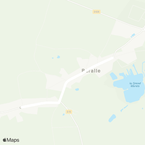 Hauts-de-France Car 62 - Lignes scolaires RPI Baralle map