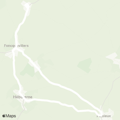 Hauts-de-France Car 62 - Lignes scolaires RPI Hebuterne map