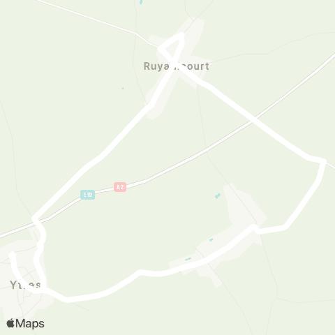 Hauts-de-France Car 62 - Lignes scolaires RPI Ruyaulcourt map