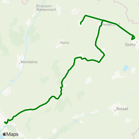 Hauts-de-France Car 80 Épehy - Villers Faucon - Peronne map