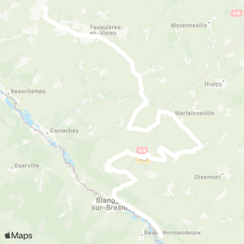 Hauts-de-France Car 80 - Lignes scolaires  map