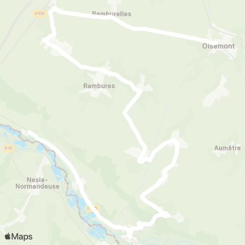 Hauts-de-France Car 80 - Lignes scolaires  map