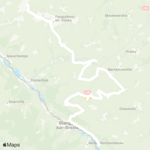 Hauts-de-France Car 80 - Lignes scolaires  map