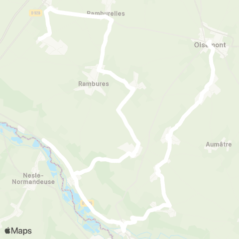 Hauts-de-France Car 80 - Lignes scolaires  map