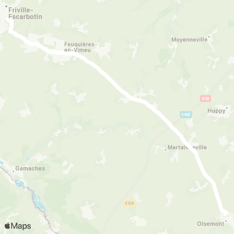Hauts-de-France Car 80 - Lignes scolaires  map