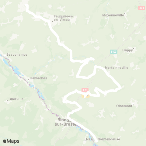 Hauts-de-France Car 80 - Lignes scolaires  map