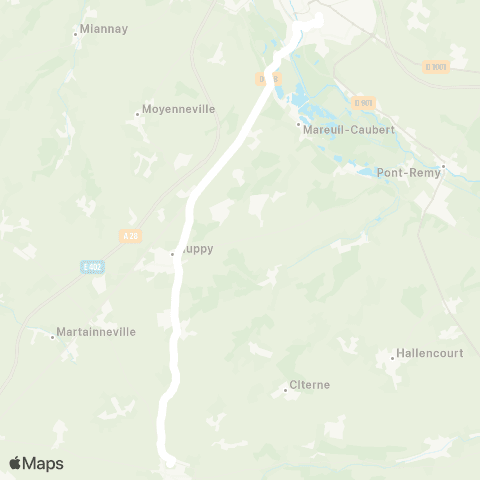 Hauts-de-France Car 80 - Lignes scolaires  map