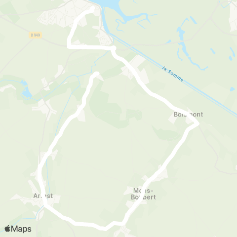 Hauts-de-France Car 80 - Lignes scolaires  map