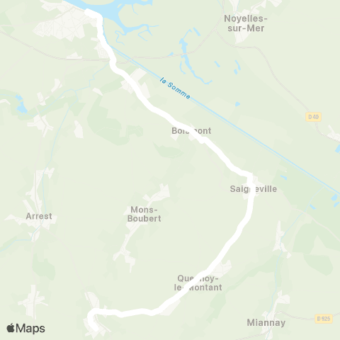Hauts-de-France Car 80 - Lignes scolaires  map