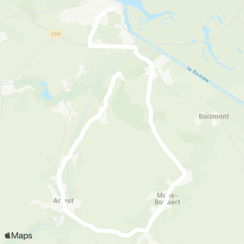 Hauts-de-France Car 80 - Lignes scolaires  map