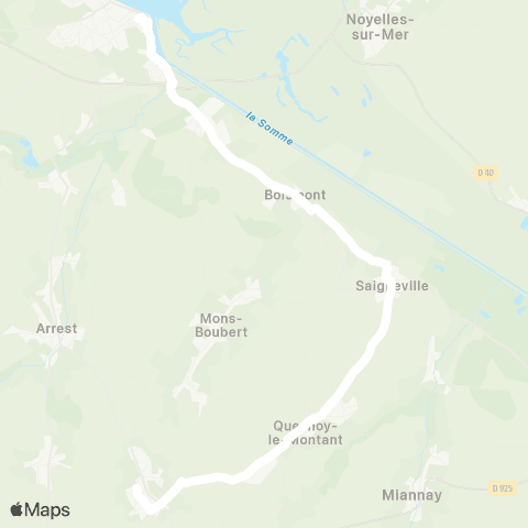 Hauts-de-France Car 80 - Lignes scolaires  map