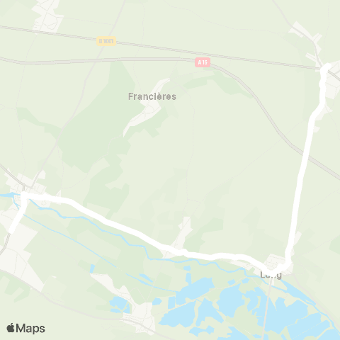 Hauts-de-France Car 80 - Lignes scolaires  map