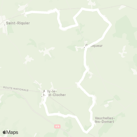 Hauts-de-France Car 80 - Lignes scolaires  map