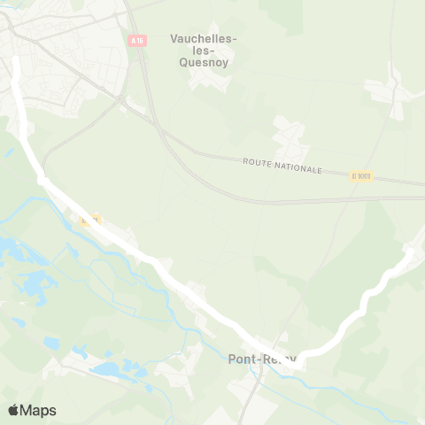 Hauts-de-France Car 80 - Lignes scolaires  map