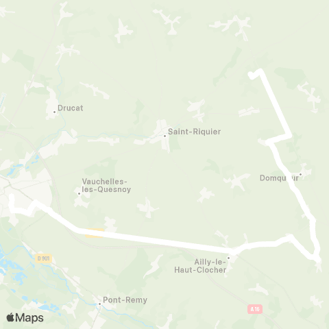 Hauts-de-France Car 80 - Lignes scolaires  map