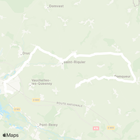 Hauts-de-France Car 80 - Lignes scolaires  map