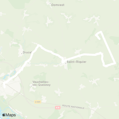 Hauts-de-France Car 80 - Lignes scolaires  map