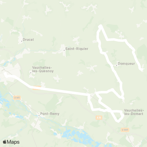 Hauts-de-France Car 80 - Lignes scolaires  map