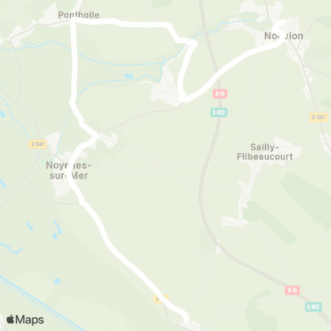 Hauts-de-France Car 80 - Lignes scolaires  map