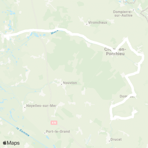 Hauts-de-France Car 80 - Lignes scolaires  map