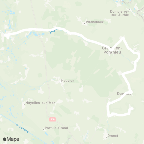 Hauts-de-France Car 80 - Lignes scolaires  map