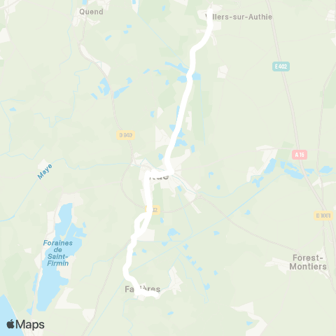 Hauts-de-France Car 80 - Lignes scolaires  map