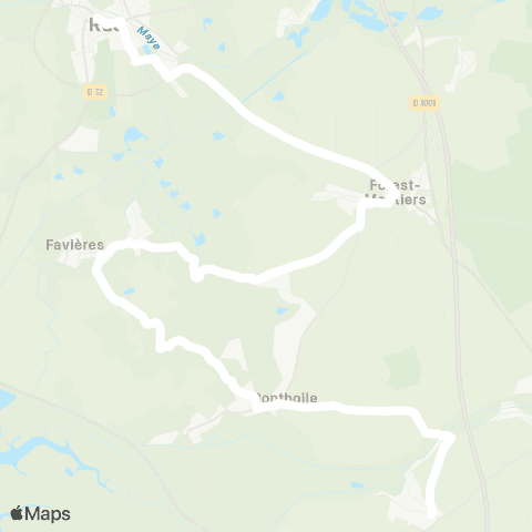 Hauts-de-France Car 80 - Lignes scolaires  map