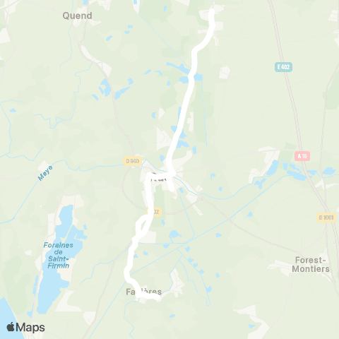 Hauts-de-France Car 80 - Lignes scolaires  map