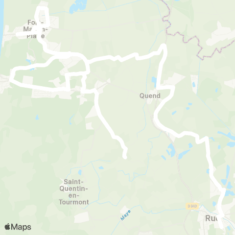 Hauts-de-France Car 80 - Lignes scolaires  map